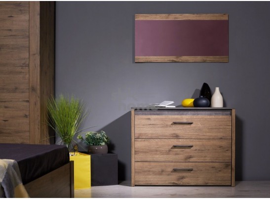 Зеркало малое NEW, Денвер (960*20*600) Дуб Веллингтон, 11834 в Кургане