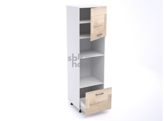 Пенал П-1, Дублин (600*570*2166) Дуб галифакс белый, 21669 в Кургане