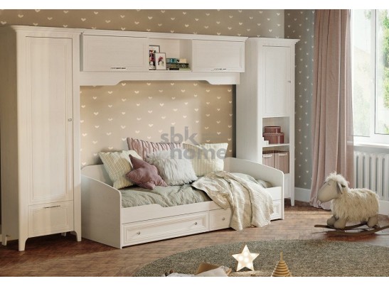 Шкаф-полка навесная, Клер (2044*324*554) Сосна Андерсен, 31506 в Кургане