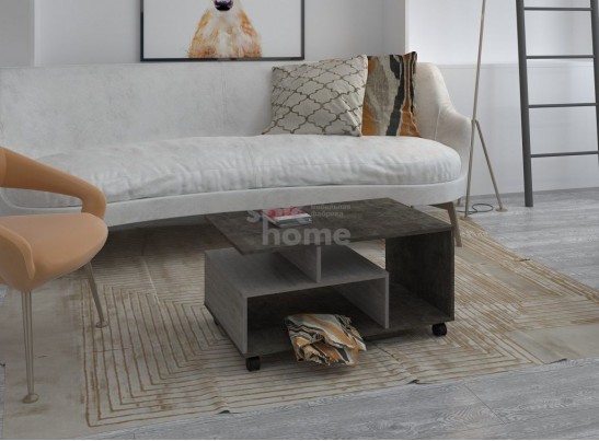 Стол журнальный №2, Честер (900*550*450) Риббек серый, 60505 в Кургане