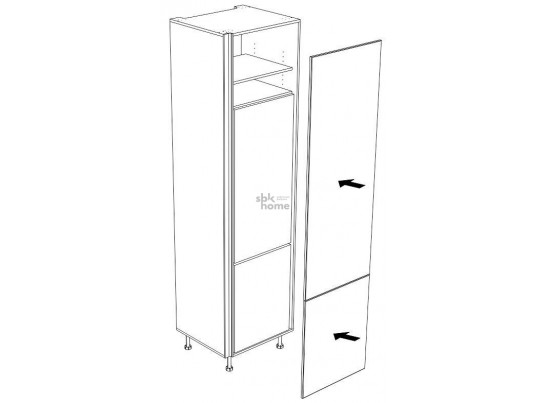 Пенал ПХ, Женева (642*586*2456) Дуб Палермо/Серый камень , 22056 в Кургане