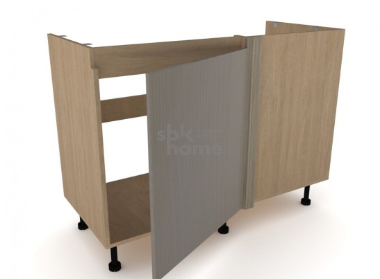 Стол под мойку угловой СМУ-120 левый, Женева (1154*534*870) Дуб Палермо/Серый камень , 22031 в Кургане