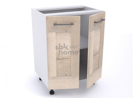 Стол С-60 (520) 2-х дверный, Дублин (600*520*820) Дуб галифакс белый, 21678 в Кургане