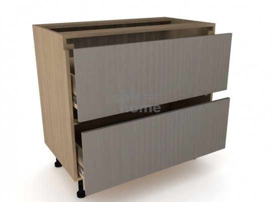 Стол с ящиками "Женева" 90 Дуб Палермо/Серый камень в Кургане