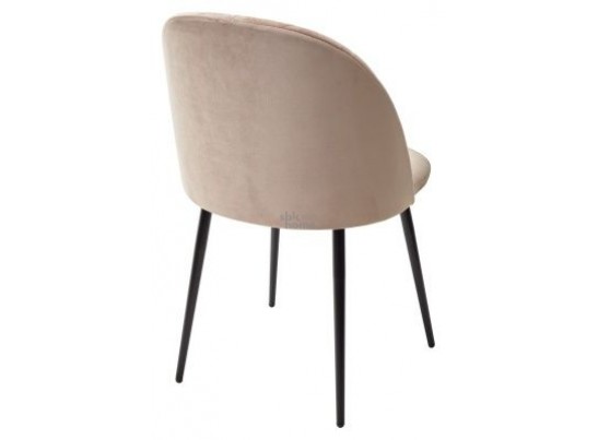 Стул бежевый B-05/каркас черный, НИРВАНА (480*520*820), 925631 в Кургане