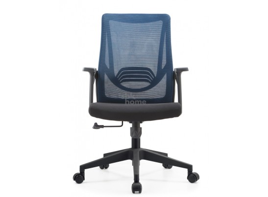 Кресло офисное,вращающееся LJ-2201В BLUE+BLACK (610*500*1070), LJ-2201В BLUE+BLACK ИМП в Кургане