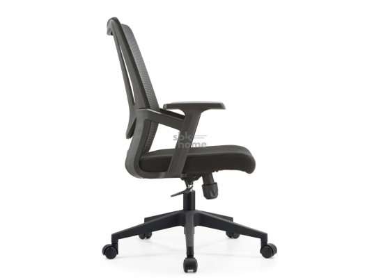 Кресло офисное,вращающееся LJ-2201В BLACK (610*500*1070), LJ-2201В BLACK ИМП в Кургане