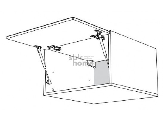 Шкаф АГ-90, Женева (900*586*360) Дуб Палермо/Серый камень , 22028 в Кургане