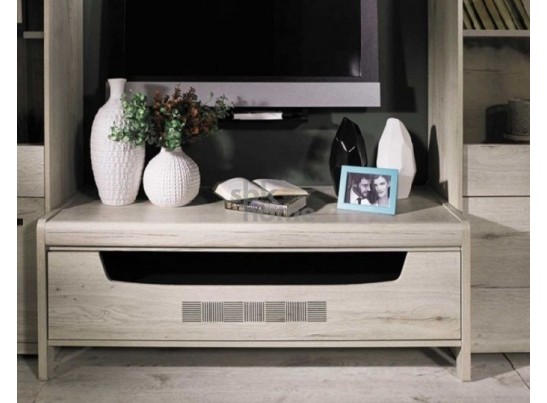 Тумба М-7 под ТВ, Мале (1244*530*455) Дуб галифакс белый, 31203 в Кургане