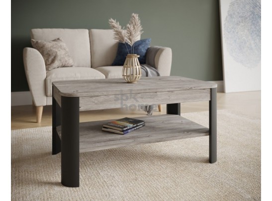 Стол журнальный, Лацио (900*550*450) Риббек серый/Фреско, 60904 в Кургане