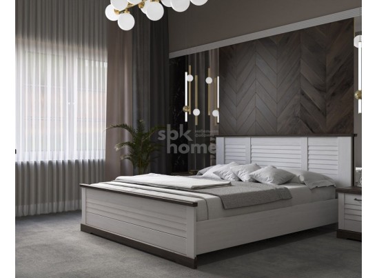 Кровать 1400, Кантри (1680*2095*1008) Сосна Андрерсен/Орех Риббек темный, 11403 в Кургане