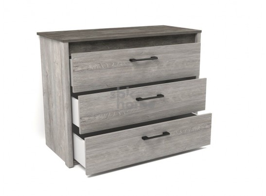 Комод малый NEW, Денвер (970*435*750) Риббек серый, 11718 в Кургане
