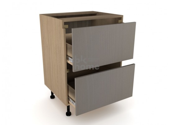 Стол с ящиками СЯ-60 (2), Женева (600*520*870) Дуб Палермо/Серый камень , 22022 в Кургане