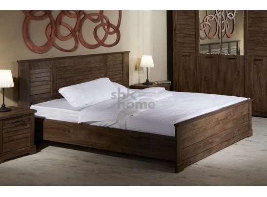 Кровать 1800, Кантри (2080*2095*1008) Орех Риббек темный, 11305 в Кургане