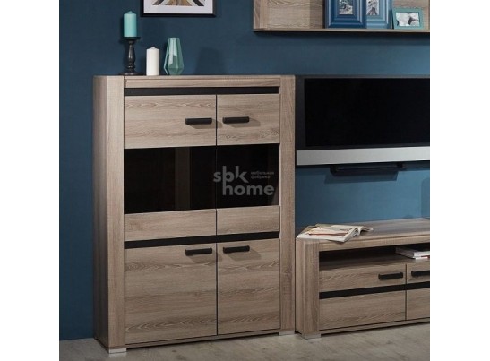 Шкаф Б-3 низкий, Бруна (1000*384*1390) Ясень Таормино, 30703 в Кургане