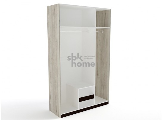 Шкаф 3-х дверный, Мале (1366*544*2278) Дуб галифакс белый, 11212 в Кургане