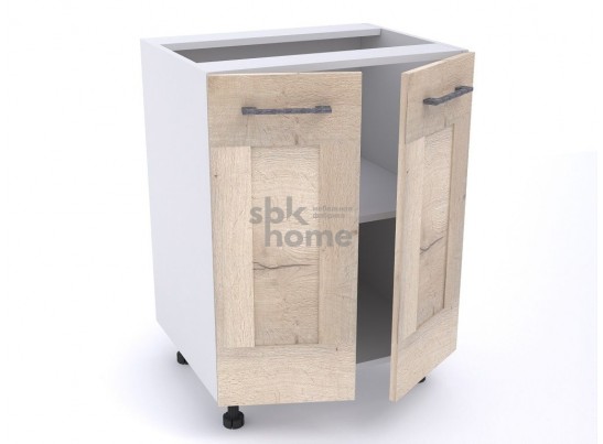 Стол С-60 2-х дверный, Дублин (600*470*820) Дуб галифакс белый, 21606 в Кургане