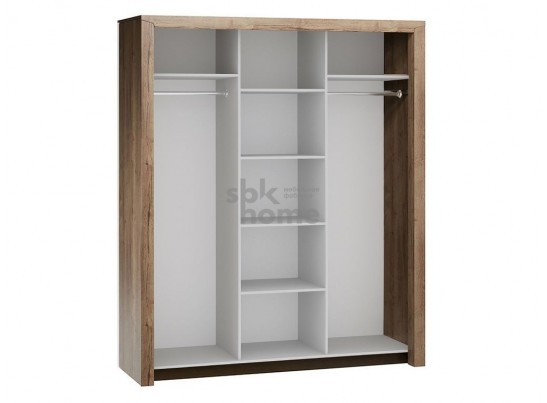 Шкаф-купе 3-х дверный 2300, Гарда (1940*620*2300) Дуб галифакс Табак, 10214 в Кургане
