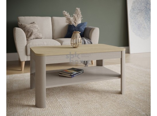 Стол журнальный, Лацио (900*550*450) Дуб Палермо/Серый камень , 60903 в Кургане