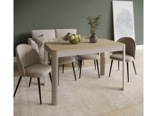 Стол обеденный , Фишт (1150*650*750) Дуб Палермо/Серый камень , 70705 в Кургане