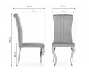 Стул на металлокаркасе Lund dark grey / steel