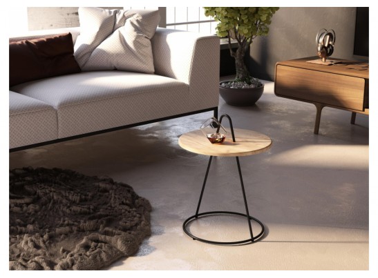 Журнальный столик SHT-CT36 дуб тортуга / черный муар в Кургане