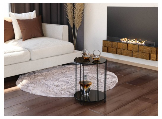 Кофейный столик SHT-CT34 черный глянец / черный муар в Кургане