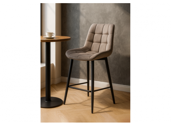 Полубарный стул Стронг латте / черный в Кургане