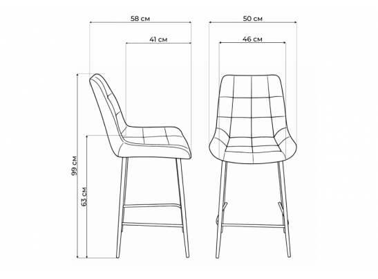 Полубарный стул Челси 360 бежевый (zd 210) / золотой в Кургане