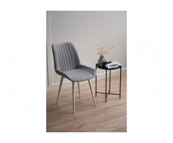 Стул на металлокаркасе Седа 360 светло-серый (zd 960) / белый