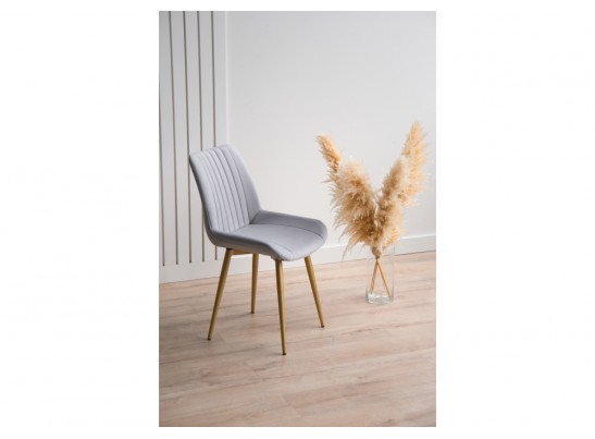 Стул на металлокаркасе Седа светло-серый (zd 960) / золотой в Кургане