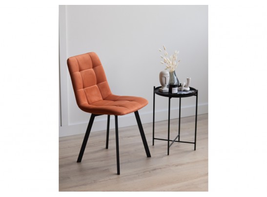 Стул на металлокаркасе Чилли терракотовый / черный в Кургане