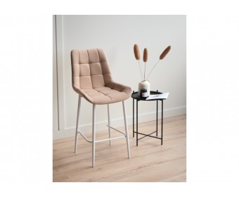 Полубарный стул Челси 360 бежевый (zd 210) / белый