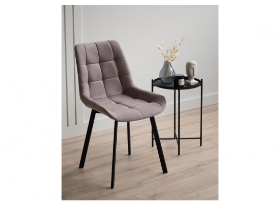 Стул на металлокаркасе Челси 360 П латте (zd 290) / черный в Кургане