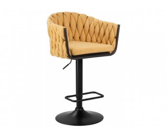 Барный стул 9690-LM Leon желтый / черный