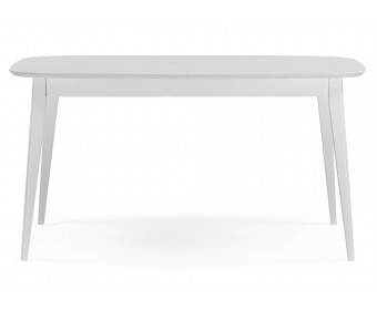 Деревянный стол Адель 145(190)x80 белый матовый