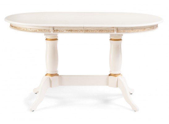 Деревянный стол Джил крем / золотая патина в Кургане