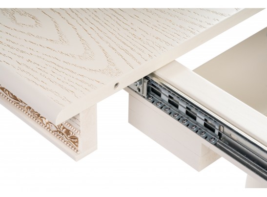 Деревянный стол Джил крем / золотая патина в Кургане