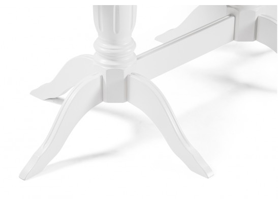 Деревянный стол Эритрин 140(180)х80х77 белый / белый в Кургане