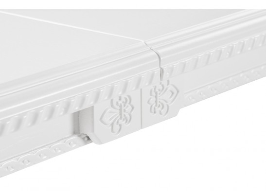 Деревянный стол Эритрин 140(180)х80х77 белый / белый в Кургане