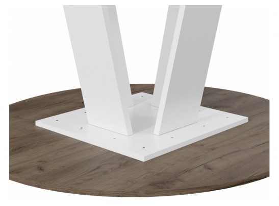 Деревянный стол Райнер белый / дуб крафт золотой в Кургане