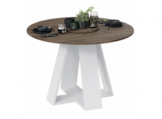 Деревянный стол Райнер белый / дуб крафт золотой в Кургане