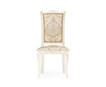 Деревянный стул Керия слоновая кость / золото патина