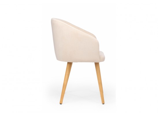 Деревянный стул Монер 360 бежевый (glory 03) / светлое дерево в Кургане