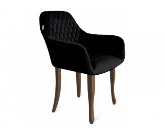 Деревянный стул Sheffilton SHT-ST38/S122 ночное затмение / темный орех / черный