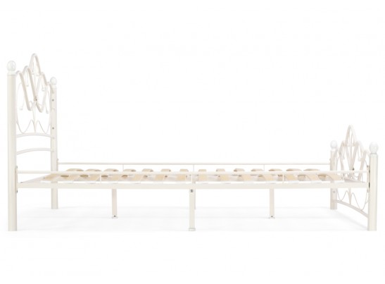 Двуспальная кровать Виктори 2 160х200 белая в Кургане