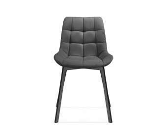 Комплект стульев Стронг 4 шт темно-серый / черный