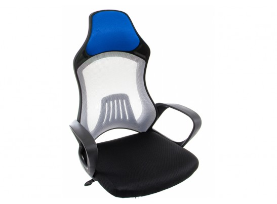 Компьютерное кресло Atlant белое / черное / голубое в Кургане