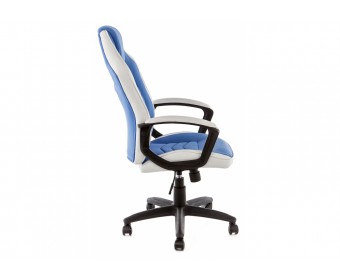 Компьютерное кресло Gamer белое / синее