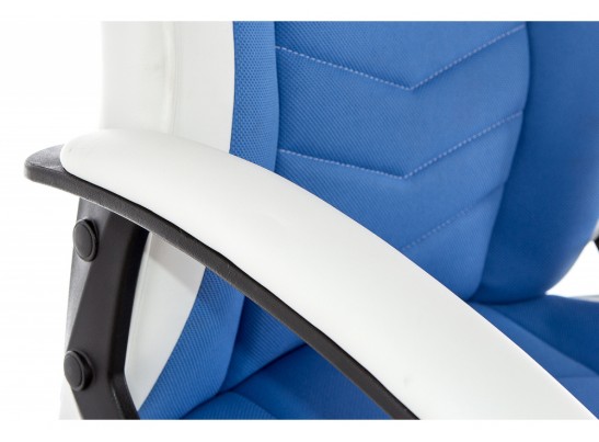 Компьютерное кресло Gamer белое / синее в Кургане